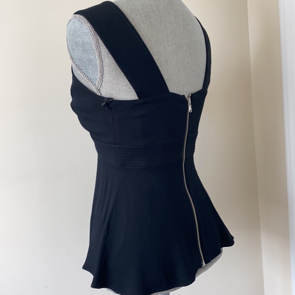 Coquette Whinsigoth Grunge Bustier Babydoll Top Black Size XS